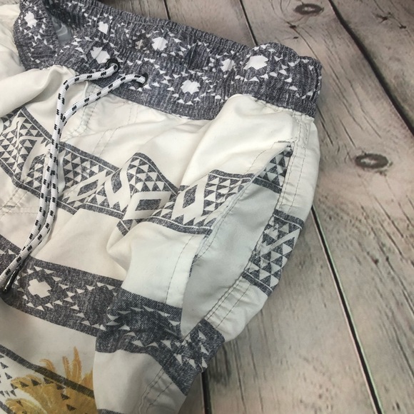 Micros Mens Tropical Palm Swim Trunks w/ pockets Lg - Picture 5 of 7